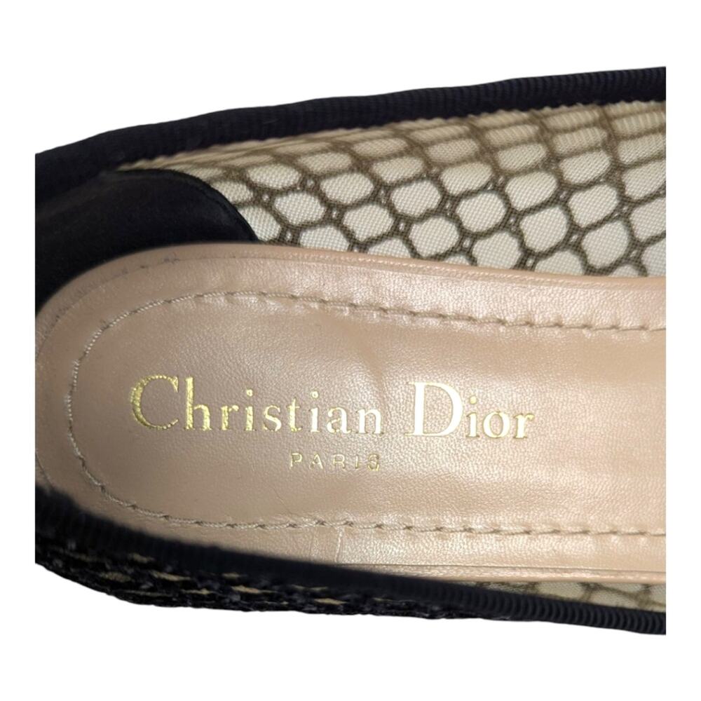Christian Dior Miss J'Adior Ribbon Mesh Lace Ballet Flat Mary Jane 8.5 | 8 - Picture 9 of 13